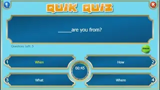 Quick Quiz Game - Customizable Interactive Quiz Game