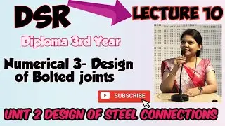 Numerical 3 - Design of lap joint - Unit 2 - DSR @learnwithshruti7680