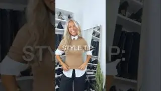 Style tip for layering button up shirts under sweaters!🍂