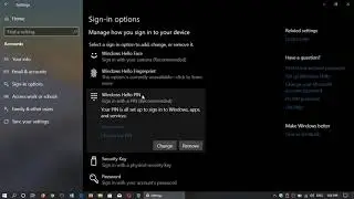 Windows 10 May 2019 update has clearer sign in security options including security key