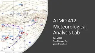 ATMO 412 - 8. Cold-Air Damming