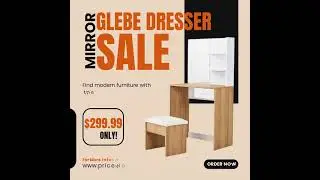 FOR SALE!!! MIRROR DRESSER with STOOL - OWN IT NOW!!