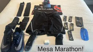 MESA MARATHON // TAPER WEEK + RACE PREP // sub 2:30 aged 50
