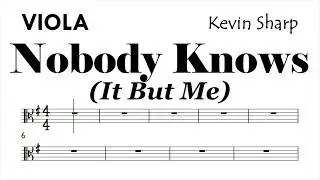 Nobody Knows Viola Sheet Music Backing Track Play Along Partitura