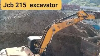 Jcb 215 excavator machine amazing working on duty video 