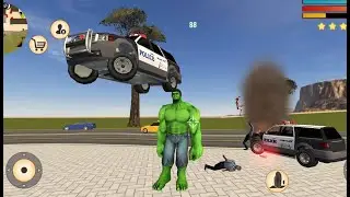 Monster Hulk become Stone Giant Superhero (Crime Simulator) Green Hulk Amazing Fighting - GamePlay