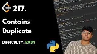 Contains Duplicate | LeetCode 217 | Theory + Python code