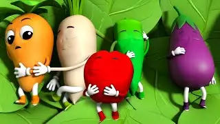 Ten Little Vegetables Nursery Rhyme And Baby Song - Baby Rainbow