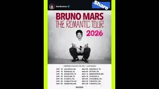 🔥 2026 Concert Bruno Mars Tour Schedule: Celebrity Gossip + Pop Music News Tea