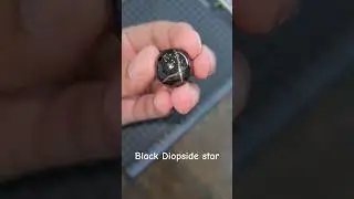 Black Diopside Star cabochon | Astrism #Stargems