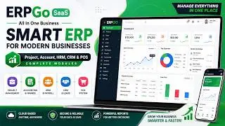 ERPGo SaaS All In One Business ERP With Project, Account, HRM, CRM & POS Complete Modules