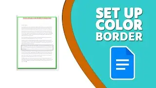 How to Set up a Color Border in Google Docs