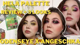 Testing Out the Odenseye Cosmetics x Angeschka Hela palette | 3 Looks | Is it Any Good?