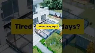 Tired of rainy days? #sunroom #home #villa #foryou #garden #tinyhouse #cover #backyard #glass #fyp