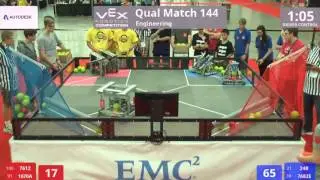 VEX Worlds 2016 - VRC High School - Engineering - Qual 144 (7612 1670A) 160 vs 229 (24B 7682E)