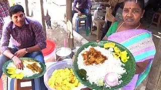 It Looks Delicious but Unlimited Rice | Veg Meals / Chicken Meals @ 50 Rs Only | Best Street Food