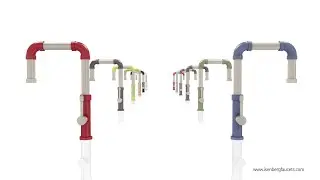 Isenberg Klassiker 1500 Tanz Single Handle Stainless Steel Kitchen Faucet With Side Sprayer