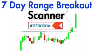How to use 7 Day Range Breakout Scanner in Zerodha Trading Platform ||