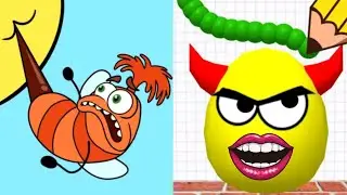 DRAW TO SMASH EGGS RESCUE vs HELP ME TRICKY PUZZLE, Puzzle Games, Relaxing Videos,Part#185.