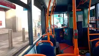 ***GROUNDING OUT ON ROUGH TARMAC*** Stagecoach South West 48017, YJ15AAE, 200 to Coypool P&R