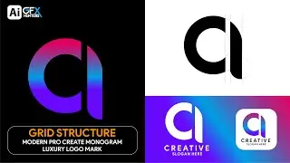 How to Design a Logo with Grid | Adobe Illustrator Logo Design Tutorial | GfxHunters 2025