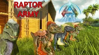 THE RAPTOR ARMY IS GROWING!! ARK SURVIVAL ASCENDED