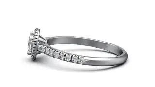 French Cut Diamond ring