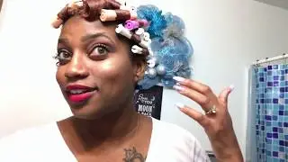 How To Style A TWA (with rollers) on Natural Hair | Naturally Creative