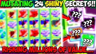 MUTATING THE *MOST RARE* SHINY SECRETS!! *HUGE* RISK!! - Science Simulator (Roblox)
