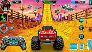 🚨Monster Truck Mega Ramp Extreme Racing⚡ Mega Ramp Extreme stuntsAndroid Gameplay
