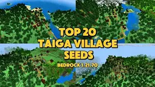 🔥 Top 20 Taiga Village Seed For Minecraft 1.21 Bedrock And PE | Seed Minecraft 1.21.70