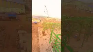 RB/VE Steel Structure Erection Construction View by FPV Drone