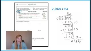 Partial Quotients Division Lesson (with free worksheet in description)