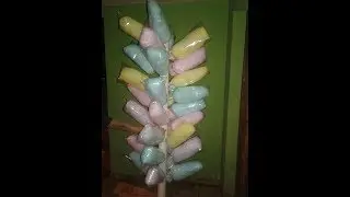 Como fazer um canudo para pendurar algodão doce em pvc
