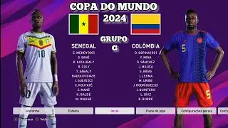 SENEGAL X COLÔMBIA - COPA DO MUNDO 2024 PES/PS4 Melhores momentos