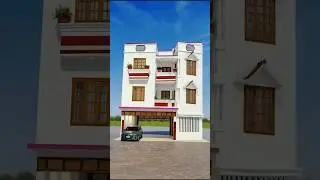 New Modern Village🏠 House Design#shorts #blender #evolution #frontelevation #song