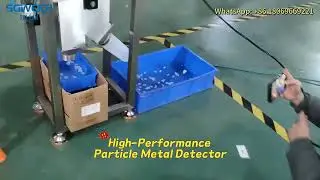 High Performance Particle Metal Detector Vertical Granule Metal Detection