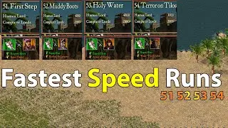 World Fastest Speed Run ( Stronghold  Crusader - Mission 01 - 04) | Stronghold Crusader Trick