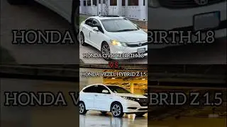 Honda Civic Rebirth 1.8 Vs Vezel Hybrid Z 1.5 Battle! 🔥#like #share #subscribe #comment