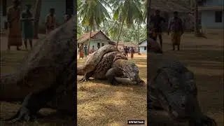Giant Python vs Komodo Dragon in India! #shorts