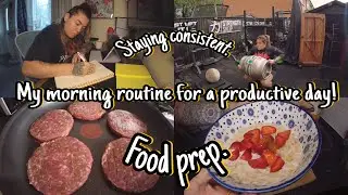 First Vlog | Morning Routine | Productive Day | Food prep | Consistency 