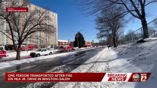 One person injured in fire at Sunrise Towers in Winston-Salem, firefighters say