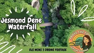 Stunning Cinematic Drone Footage of Jesmond dene waterfall | Newcastle Upon Tyne in 4K