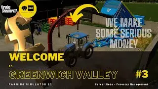 FS22 | Greenwich Valley Career Mode ep3 | We begin to tame the forest!