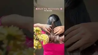 Half up hairstyle #hairstyle #easyhairstyle #hair #fyp #cleangirl #youtubeshorts #shorts