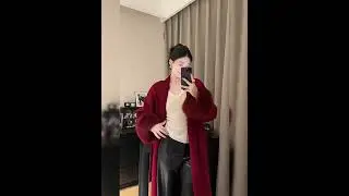 Tshop&titi女裝 高級感狐狸毛雙面毛呢外套T7311