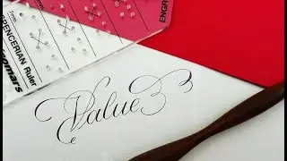 How to add #flourishing to a word?! #calligraphy #value #copperplatecalligraphy #artist #decoration