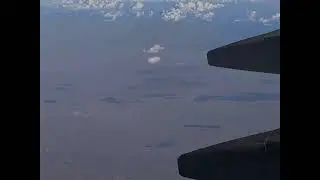 Barringer Meteor Crater seen from 31,000 feet over Arizona