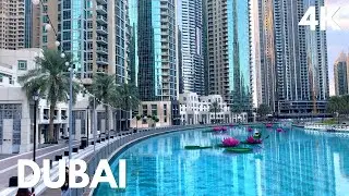 Relaxing Walk Downtown Dubai Boulevard 🇦🇪 4K | Burj Khalifa | Dubai | United Arab Emirates