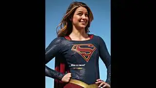 The Flash races Supergirl #shorts